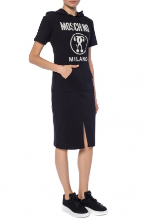 Sukienka z kapturem z logo, zdjęcie 2 Sukienka z kapturem z logo od Moschino